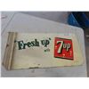 Image 1 : Vintage 7UP Metal Sign 15'' x 30''