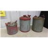 Image 1 : 3 Metal Gas Containers