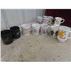 Image 3 : Coffee Mugs Some with Slogans/Advertising, 6 Tin Cups & More 