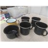 Image 6 : Coffee Mugs Some with Slogans/Advertising, 6 Tin Cups & More 