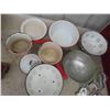 Image 5 : Enamel Pots, Lids, Bowls, Basins, Metal Funnels, Cookie Cutters & More 