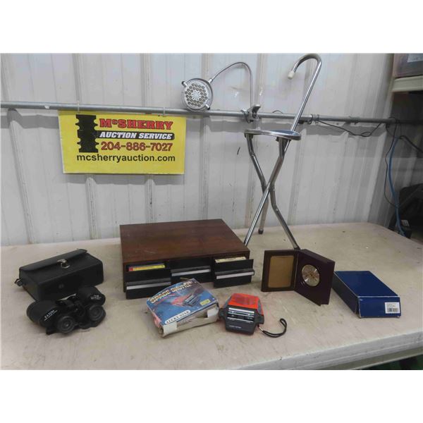 Eaton Binoculars, Luckystar Space Shuttle Bicycle Stool , Radio, Danbury