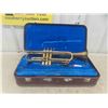 Image 1 : Trumpet with Case, Clasp is Broken