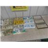 Image 1 : 11 License Plates: Manitoba 1946 & 1971, Ontario, 3 License Plate Frames