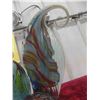 Image 3 : 2 Colored Glass Birds Tallest is 9 3/4'' 
