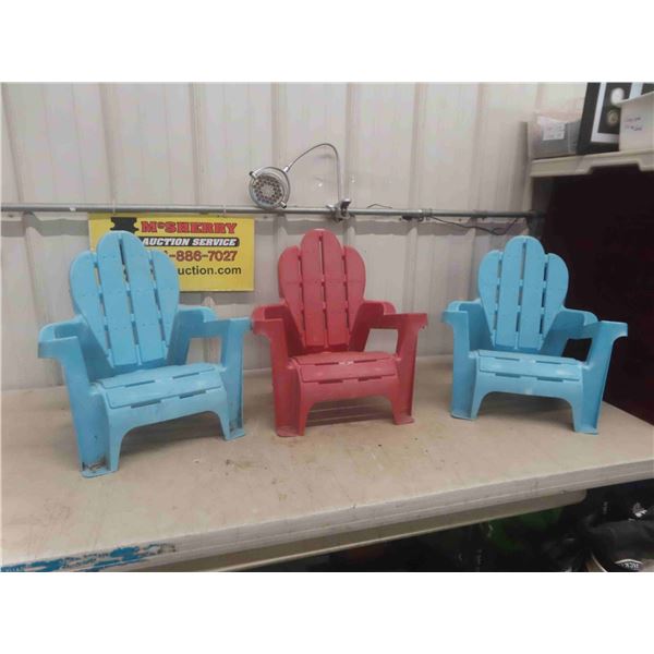 3 Childrens Lawn Chairs