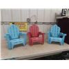 Image 1 : 3 Childrens Lawn Chairs