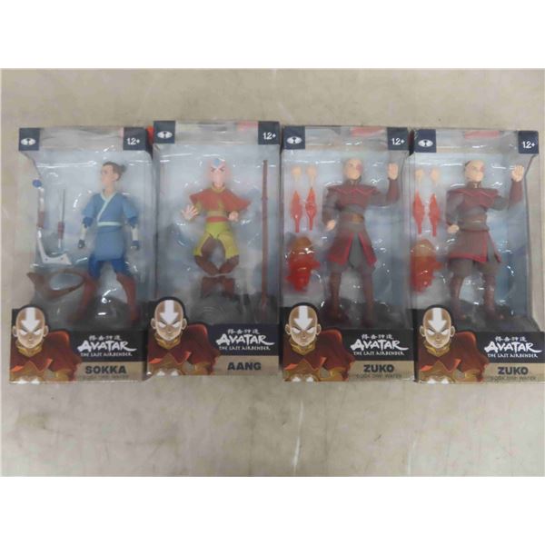 4 New Old Stock Avatars - Sokka, Aang, (2) Zuko