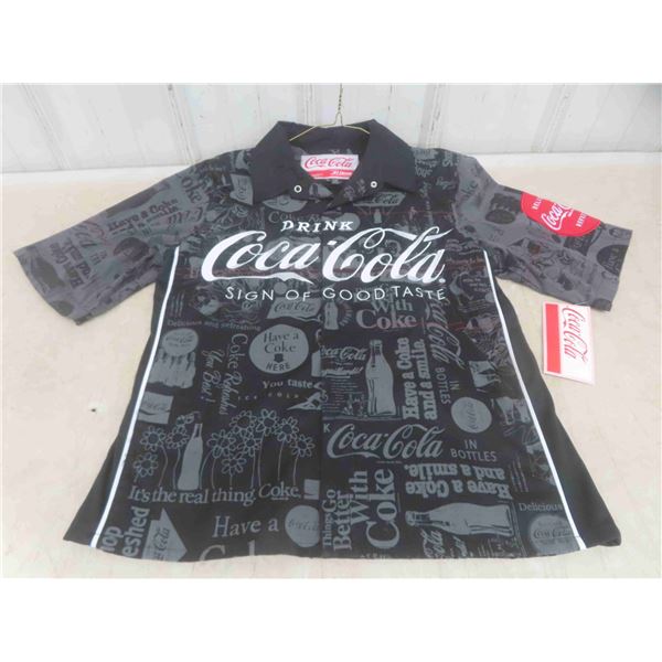 New with Tags Vintage Coca Cola Bowling Shirt Size Small