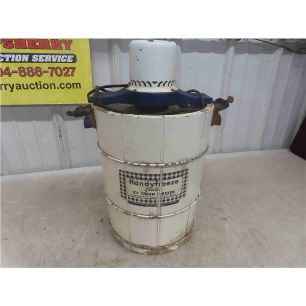 Vintage Handy Freeze Electric Ice Cream Freezer