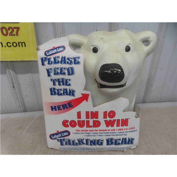 Labatt Lite Talking Bear 