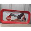Image 2 : 5 Coca Cola Trays, 2 Framed Advertisements, 2 Place Mats, Mirrored Sign 