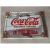 Image 7 : 5 Coca Cola Trays, 2 Framed Advertisements, 2 Place Mats, Mirrored Sign 
