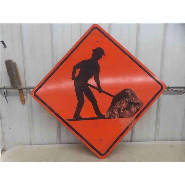Metal Road Sign 41'' x 41''