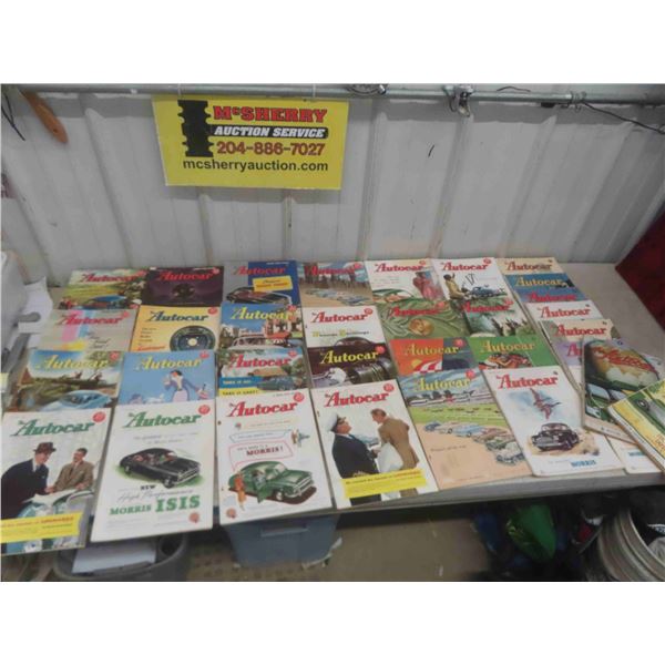 33 Vintage 'The Autocar' Magazines (22) 1955, (9) 1951, (1) 1932, (1) 1934