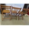 Image 2 : 3 Wood Folding Chairs 