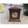 Image 1 : Howard Miller Mantle Clock with West Minister Chimes and Key 14'' x 8'' x