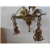 Image 2 : 2 Copper Plates 13 3/4'' & 12 1/4'' , 2 Brass Light Fixtures