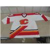 Image 1 : Vintage Calgary Flames 'Fleury' Jersey Size Large 