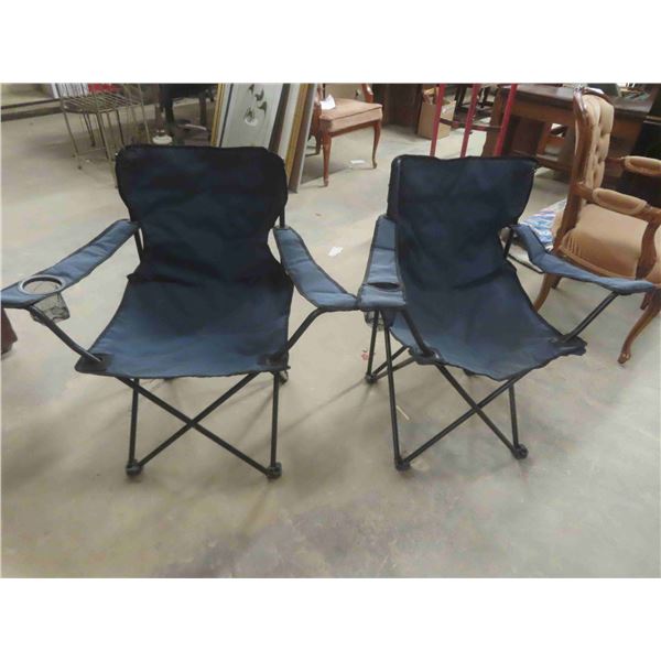 2 Youth-Sized Folding Camp Chairs