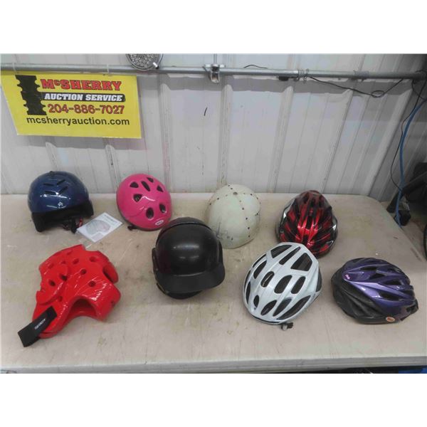 Helmets -  Bicycle: Youth, Childs, Adult Medium - Snowboard: Childs XS,