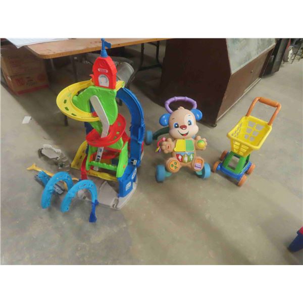 Fisher Price Toddler Toys: Shopping Cart, Sift and Stand, Laugh and Learn Baby Walker