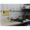 Image 1 : 2 CD Stands, Brief Case, Brass Finish Hanging Chandelier, TV Bracket