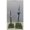 Image 1 : 2 Vintage Lightning Rods Both with Aluminum Bulbs 