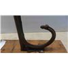Image 3 : Large Cast Hook Mounted on Wood