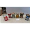 Image 1 : 4 (1 Quart) Oil Cans (3) Shell (1) Quaker State, 2 Paint Cans Eatonia & Ditzler 