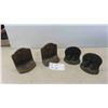 Image 1 : 2 Sets of Brass/Cast Book Ends 