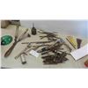 Image 1 : Auger Bits, Odd Tools, Crescent Wrenches, Oil Can, Ice Scraper, Plus