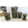 Image 1 : 4 Military Canisters 18'' x 11'' 