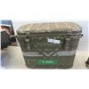 Image 2 : Military Food Canister 16'' x 20'' x 9''  , Metal Flare Canister with Flares