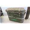 Image 6 : Military Food Canister 16'' x 20'' x 9''  , Metal Flare Canister with Flares