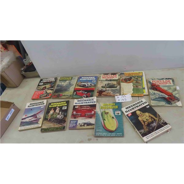 (11) 1940s/50s Popular Science & Mechanics Illustrated Magazines 