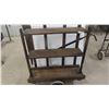 Image 1 : Rustic Warehouse Dolly/Open Shelf Combination 45'' x 38'' x 18'' 