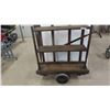Image 2 : Rustic Warehouse Dolly/Open Shelf Combination 45'' x 38'' x 18'' 