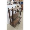 Image 3 : Rustic Warehouse Dolly/Open Shelf Combination 45'' x 38'' x 18'' 