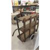 Image 6 : Rustic Warehouse Dolly/Open Shelf Combination 45'' x 38'' x 18'' 