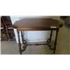 Image 1 : Walnut Sofa Table with Turned Legs 30'' x 35'' x 18''