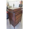Image 2 : Walnut Chest with 6 Drawers (3 Large, 3 Small) 52'' x 34'' x 20'' -Has Some 