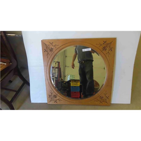 Round Bevel Mirror Approx. 25'' Diameter 
