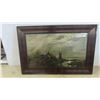 Image 1 : Picture in Vintage Frame 29 1/2'' x 19 1/2'' 