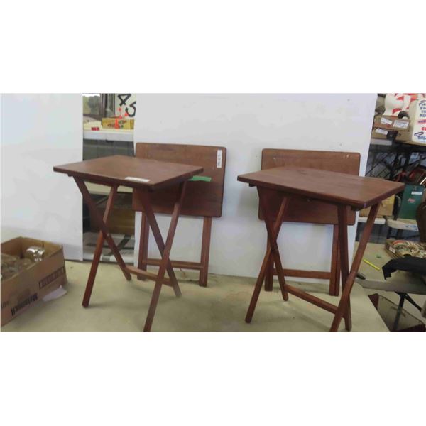 4 Wood TV Tables 