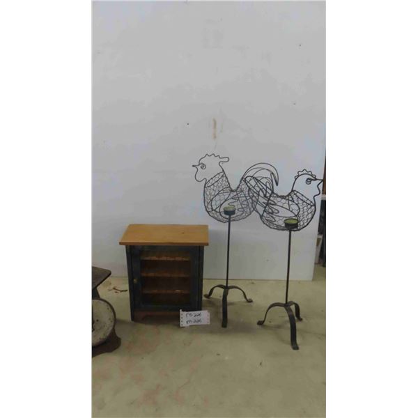 Country Spice Rack, Chicken Candliers, Sealers 