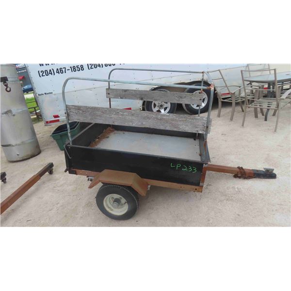 Bumper Hitch Utility Trailer , Box Measures 49'' x 42'' x 9'' 