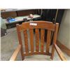 Image 3 : Solid 1/4 Oak Occasional Chair with Barley Twist 