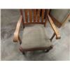 Image 4 : Solid 1/4 Oak Occasional Chair with Barley Twist 