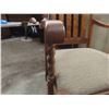 Image 6 : Solid 1/4 Oak Occasional Chair with Barley Twist 